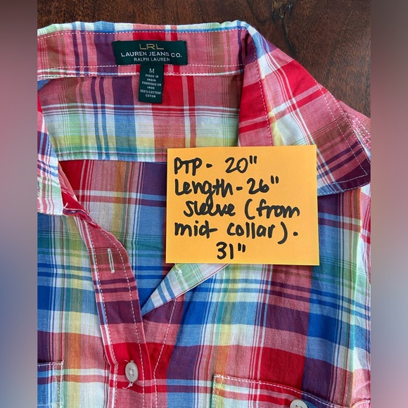Ralph Lauren lightweight plaid button down - Picture 6 of 6